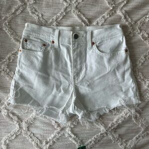 Levi's Women's White Jean Shorts